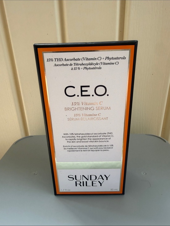 Sunday Riley Other - Sunday Riley C.E.O. Brightening Serum - Orange & White Box